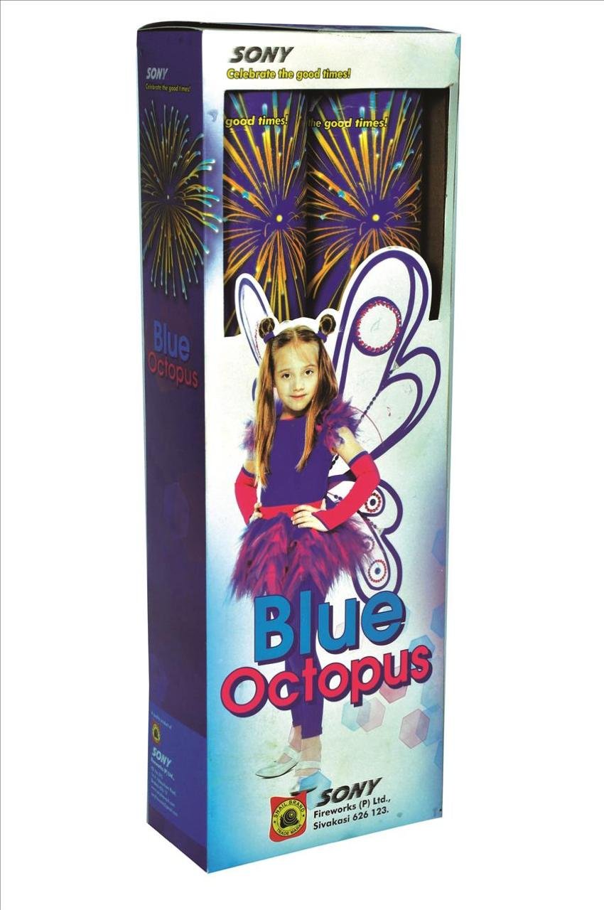 Blue octopus(2pcs)